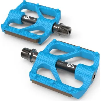 Pedál na kolo Pedály ER P1 Resin Platform Pedals - Cyan