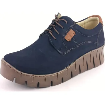 Dámská obuv Dámské polobotky na klínku Barton 2561 modré 42