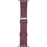 Koženkový řemínek s přezkou pro Apple Watch 38/40/41/42(S10)mm Barva náramku: Vínová