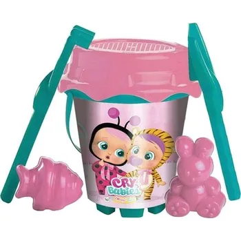 Hračka na písek Sada na písek Cry Babies Tulimi, kyblík s příslušenstvím, růžová