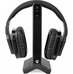 Nedis HPRF321BK - Bezdrátová TV sluchátka | RF | Přes Uši | Doba přehrávání až 8 hodin | 25 m | Černá