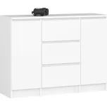 Komoda K100 2D 3SZ bílá