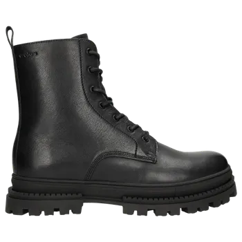 Dámské polobotky Černé Kožené Biker Boty Wojas 2406451 41