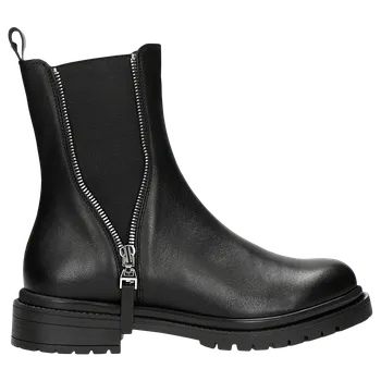 Dámské polobotky Černé Dámské Chelsea Boty S Ozdobným Zipem Wojas 5527751 40