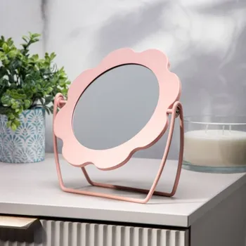 Zrcadlo HOMLA Zrcadlo Neria se stojanem růžové