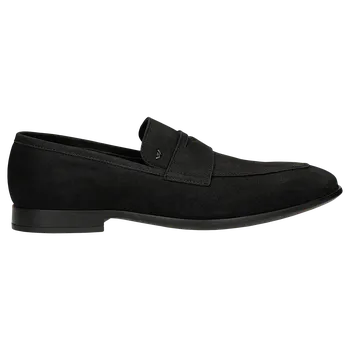 Pánské polobotky Čierne Mokasíny Z Nubuku Wojas 1019621 45