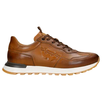 Pánské polobotky Světle Hnědé Pánské Sneakery Z Lícové Kůže Wojas 1020153 41