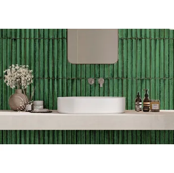 Dlažba MAYOLICA DELTA AC356 12 x 35 x 0,8 zelená 1,08 m2