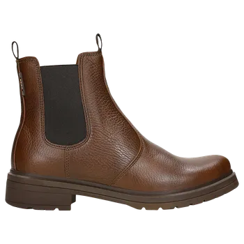 Dámské polobotky Hnědé Zateplené Dámské Chelsea Boty Z Hladké Kůže Wojas 5508952 38