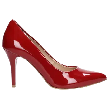 Dámské lodičky Červené Lakované Dámské Lodičky Na Vysokém Podpatku Wojas 927535 40