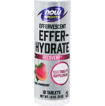 Fitness strava Now Foods Electrolitos šumivé tablety 10 šumivých tablet Příchuť: citron limetka