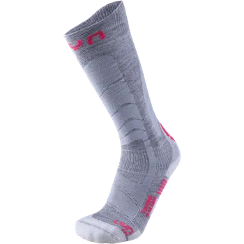 Dámské ponožky Lyžařské ponožky UYN Touring Lady W - stříbrná/růžová 39-40