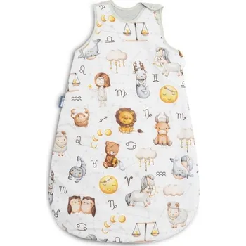 Spací pytel pro miminko Spací vak mušelín, bavlna, Zvěrokruh, 80x50cm, M - šedý
