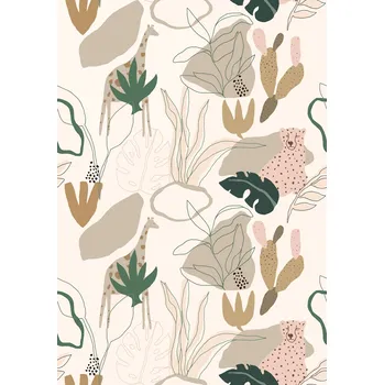 Tapeta Dětská vliesová fototapeta na zeď, Safari, RB247, Daydreamers, Grandeco