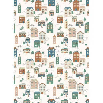 Tapeta Dětská vliesová fototapeta na zeď, domečky, RB393, Daydreamers, Grandeco