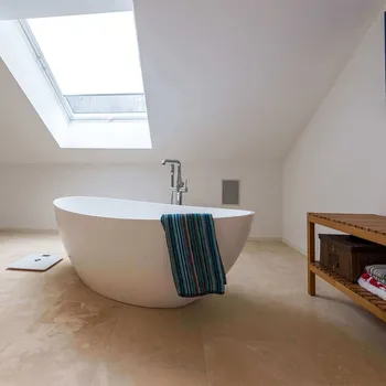 Obklad Kameny.cz Travertinová dlažba/obklad výprodej - snížená jakost 61 x 40,6 cm 1 m2 Crem