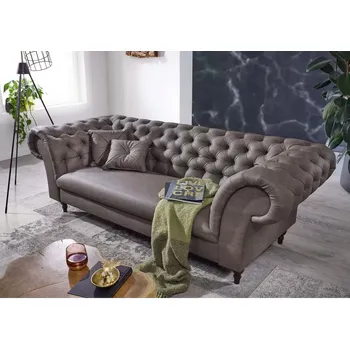 Pohovka Askont Chesterfield Preston: Pohovka 3M brown grey