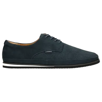 Pánské polobotky Klasické Granátové Pánské Kožené Boty Z Nubuku Wojas 1011226 45