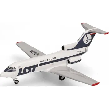 Plastikový model Herpa - Yak-40, LOT Polish Airlines "1980s", Polsko, 1/200