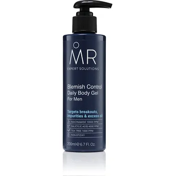 MR. Blemish Control Daily Body Gel for Men Pánský tělový gel s kyselinou salicylovou, 200 ml