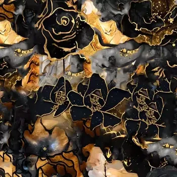 Úplet, Zlatočerné růže (E) (Luxusní vzory z Turecka)