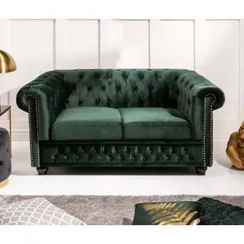 Pohovka Askont Chesterfield Oxford: Pohovka 2M dark green forest
