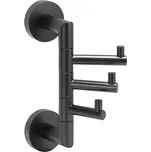 Bemeta Design DARK: Věšák, se 3 háčky, otočný - 104206070
