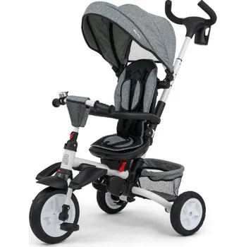 Dětská tříkolka Luxusní Tříkolka Milly Mally Stanley Rubber Grey, šedá