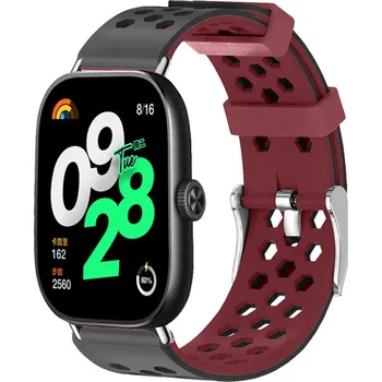 Chytré hodinky Dvojbarevný náhradní řemínek Xiaomi Redmi Watch 4/5 Barva: Černo-vínový