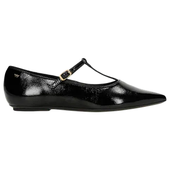 Dámské polobotky Černé Lakované Baleríny S Ozdobným Páskem Wojas 4404831 37