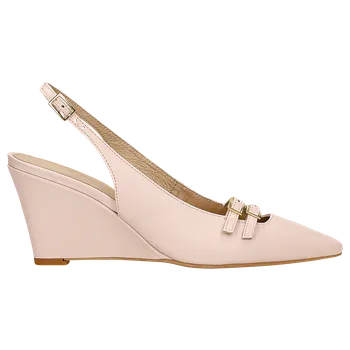 Dámské lodičky Béžové Dámské Lodičky Na Klínku Wojas 3514654 39