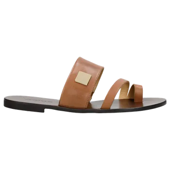 Dámské žabky Pohodlné Kožené Dámské Žabky V Odstínech Hnědé Wojas 7400753 40