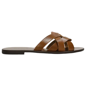 Dámské žabky Světle Hnědé Žabky S Propletenými Pásky Wojas 7402553 37