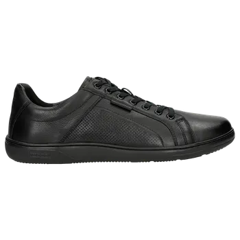 Pánské polobotky Černé Kožené Pánské Tenisky Wojas 1018351 45