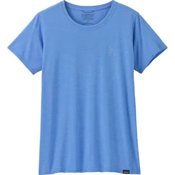 Dámské tričko Patagonia Triko Cap Cool Daily Shirt dámské Velikost: S / Barva (vzor): swelldrifter: abudand blue x-dye
