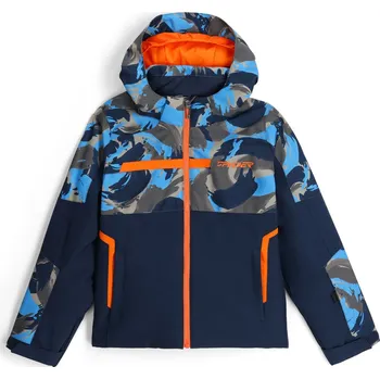 Lyžařská bunda SPYDER BOY CHALLENGER JACKET - CAMOUFLAGE AETHER BLUE 10
