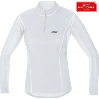 cyklistický dres Cyklistické triko - první vrstva Gore WS Thermo Turtleneck W - bílá/šedá 34