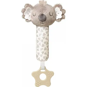 plyšák Plyšová hračka s pískátkem a kousátkem Koala Coco, šedá