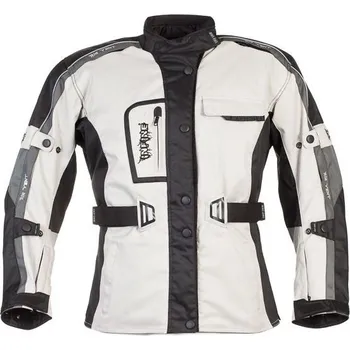 Moto bunda OASA GREY šedá dámská textilní moto bunda INFINE - XS