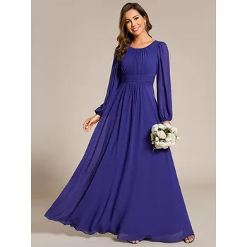 Dámské šaty Ever Pretty elegantní modré šaty 0106 Velikost: XXL / 44 / 12 / 16