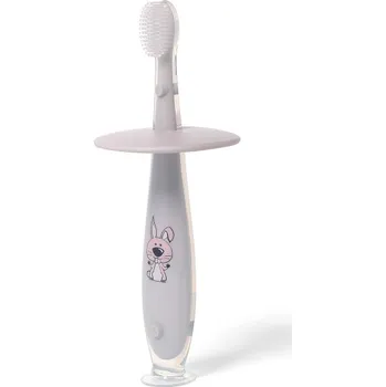 Zubní kartáček Bezpečný kartáček na zoubky 12 m+ - šedý, BabyOno