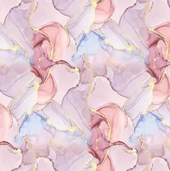 Silky, Růžový mramor (E)** (Lehká vzdušná šatovka)