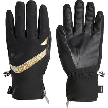 Lyžařské rukavice ZANIER STUBAI.STX W - black - gold 8