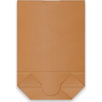 Sáček na potraviny Papírový sáček s 65 mm křížovým dnem kraft 17x26cm (na 1 kg) / 71009