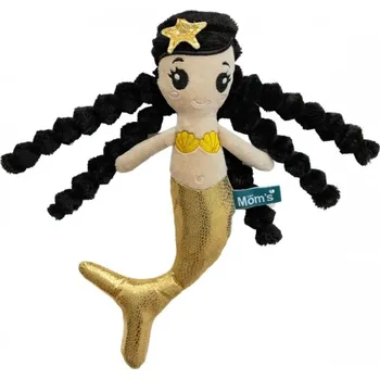 Měkká hadrová panenka Bella s šustícími prvky, zlatá