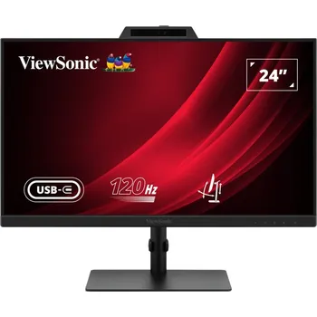 Monitor ViewSonic VG2441V 23,8" LED monitor, 23,8", IPS, 1920×1080, 16:9, 4ms, 250cd/m2, HDMI, DisplayPort, 2× USB-C, 2× USB, PIVOT, repro, webkamera, mikrofon, en. tř. E, černý VG2441V