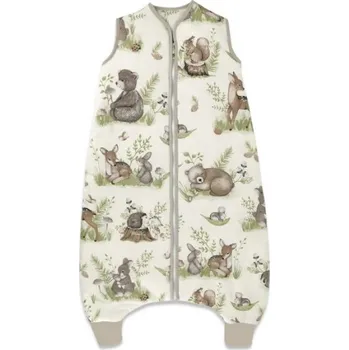 Dětský pokoj Spací vak s nohavičkami, oteplený, 87 cm, vel. S, Pohoda v lese NATURAL, ecru