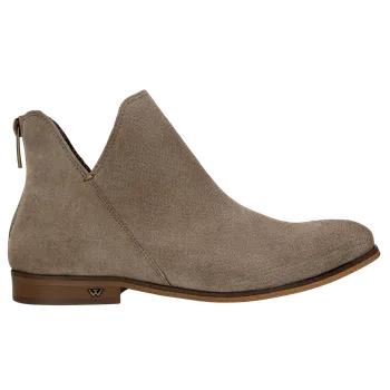 Dámské polobotky Dámské Tmavě Béžové Kotníkové Boty Z Velurové Kůže Wojas 5500267 39