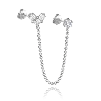 Náušnice Minet Stars Stříbrná záušnice