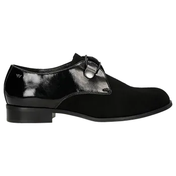 Dámské polobotky Černé Dámské Polobotky Z Kombinované Kůže Wojas 4633171 38